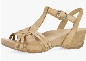 Dansko Tia Fisherman Wedge Sandal for Women US 9